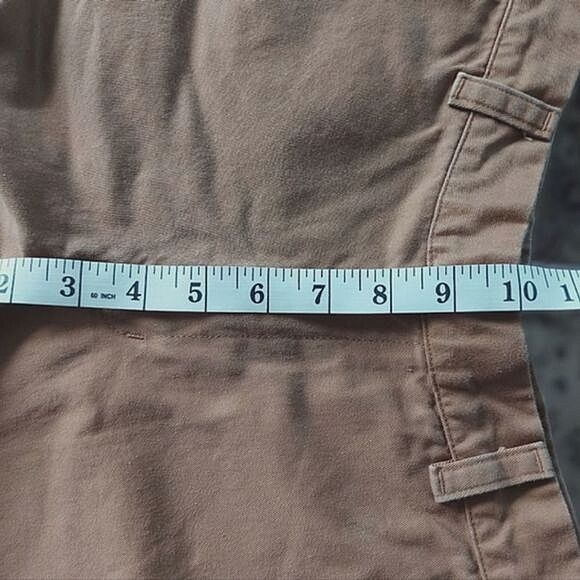 AA camel brown cotton twill Chino Shorts size 29 - Picture 8 of 9